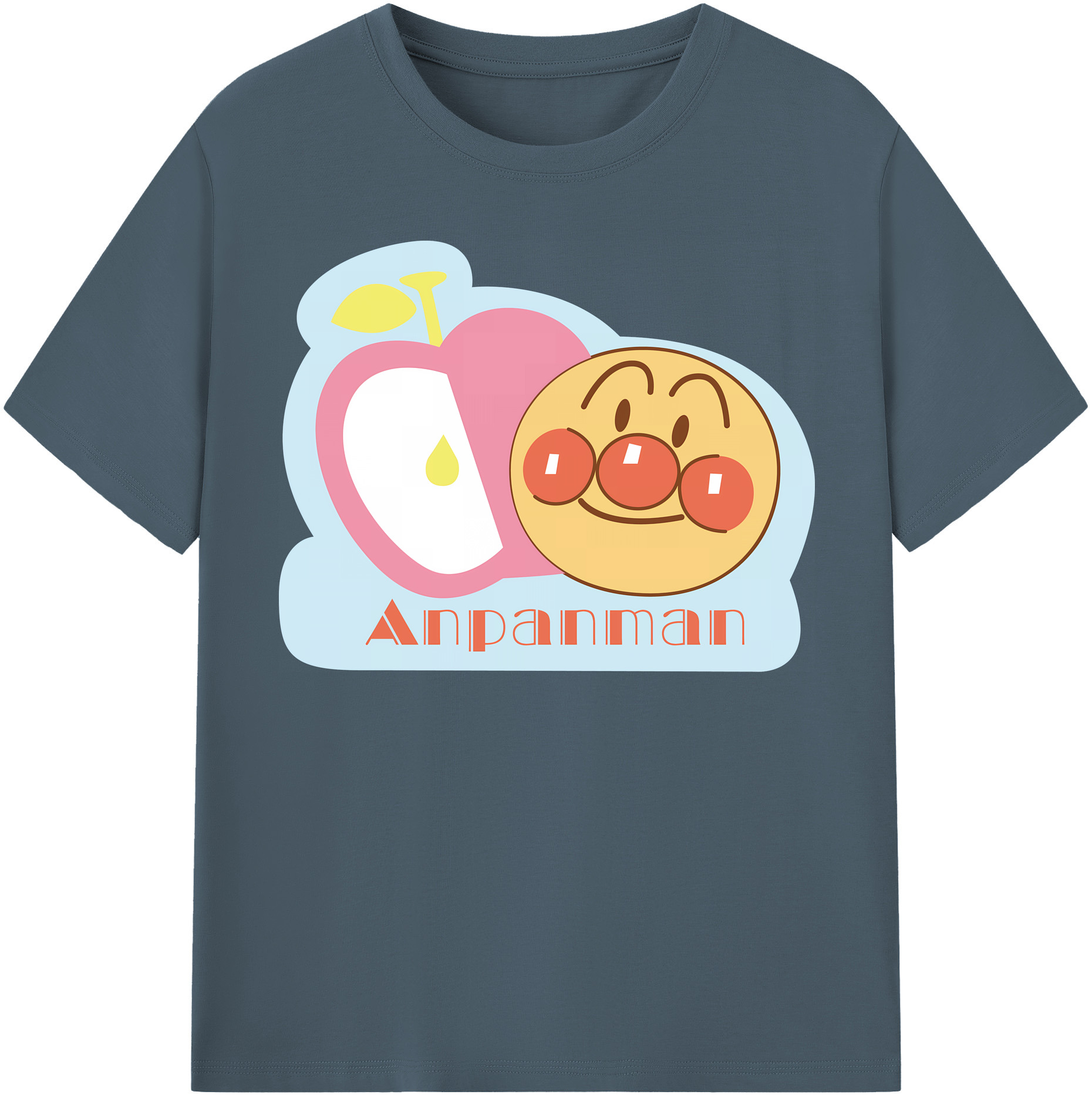（画像用） アンパンマン Anpanman 綿100％半袖Tシャツ（フロントプリント）
